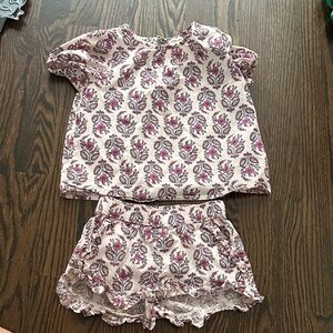 Crewcuts Pink and Purple Kids Pajama Set